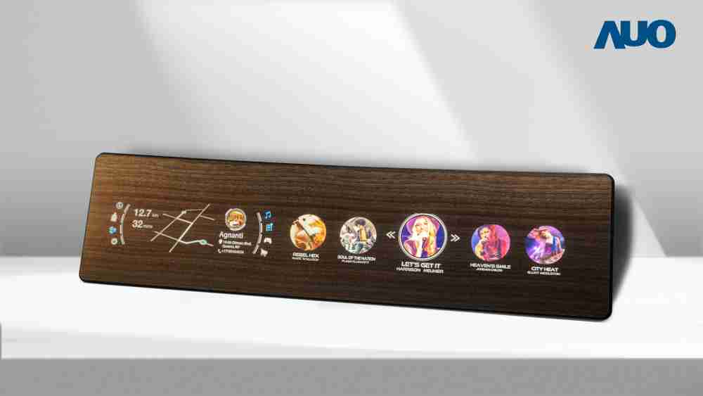 彩运网研发全球最高穿透度达80%的AmLED木纹显示器，，，可于使用时呈现高亮度、、清晰可见的信息，，并在不使用时回归为单纯的饰板，，，，节能兼具美观